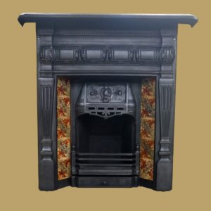 Ornate Victorian Tiled Fireplace