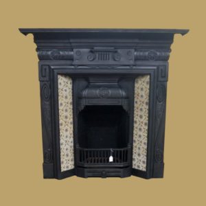 Late Victorian Tiled Fireplace