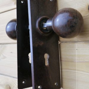 Antique Bakelite Mortice Lock Knobs