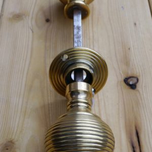 Brass Beehive Rim Lock Knobs