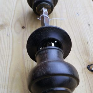 Ebony Antique Rim Lock Knobs