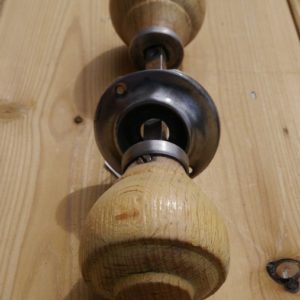 Reclaimed Wooden Rim Lock Knobs