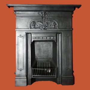 Antique Cast Iron Fireplace