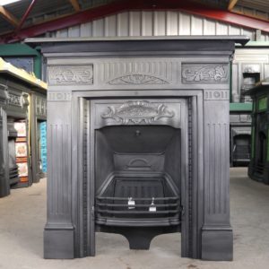 Large Cast Iron Combination Fireplace