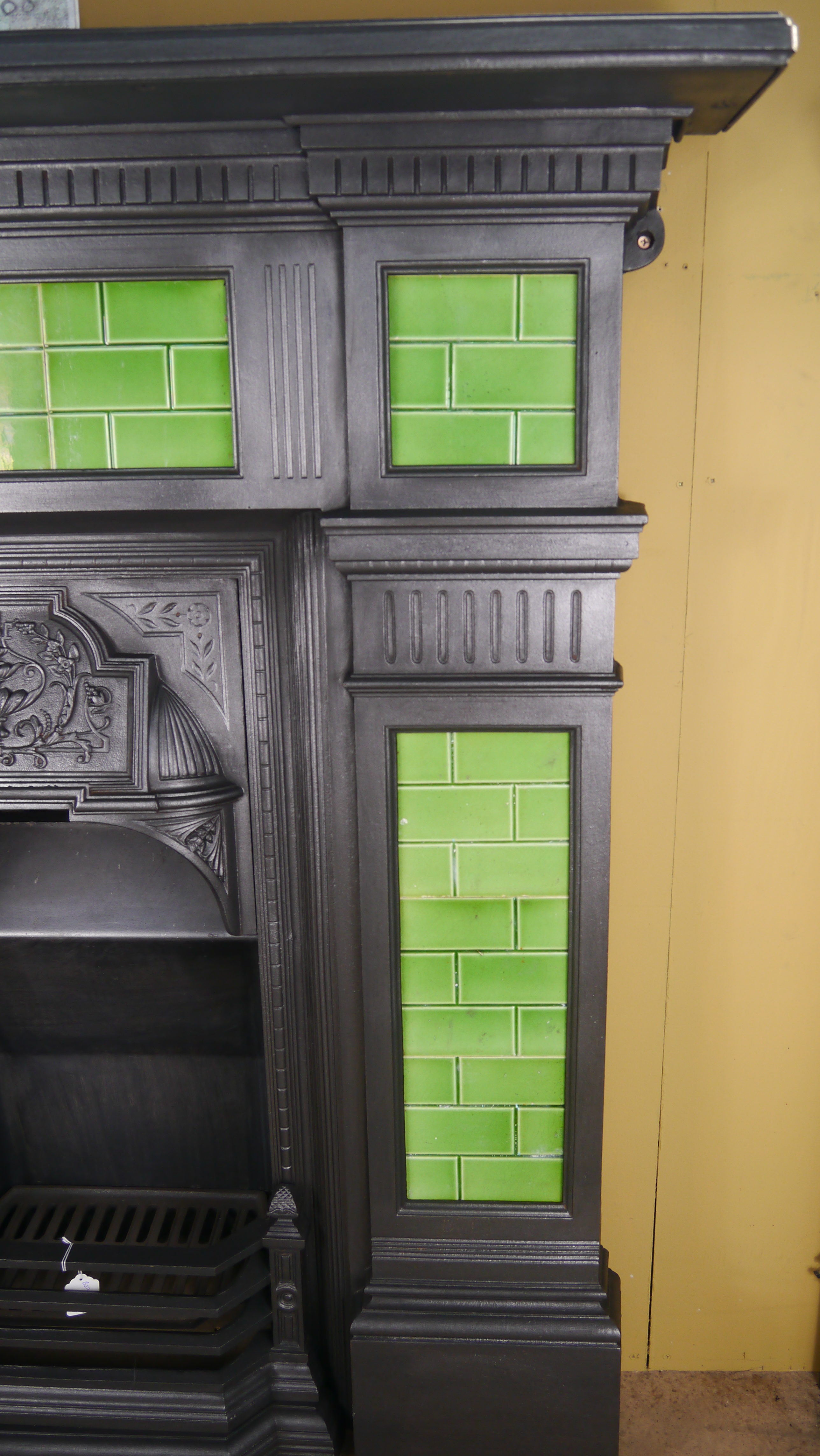 Antique Tiled Combination Fireplace - Image 3