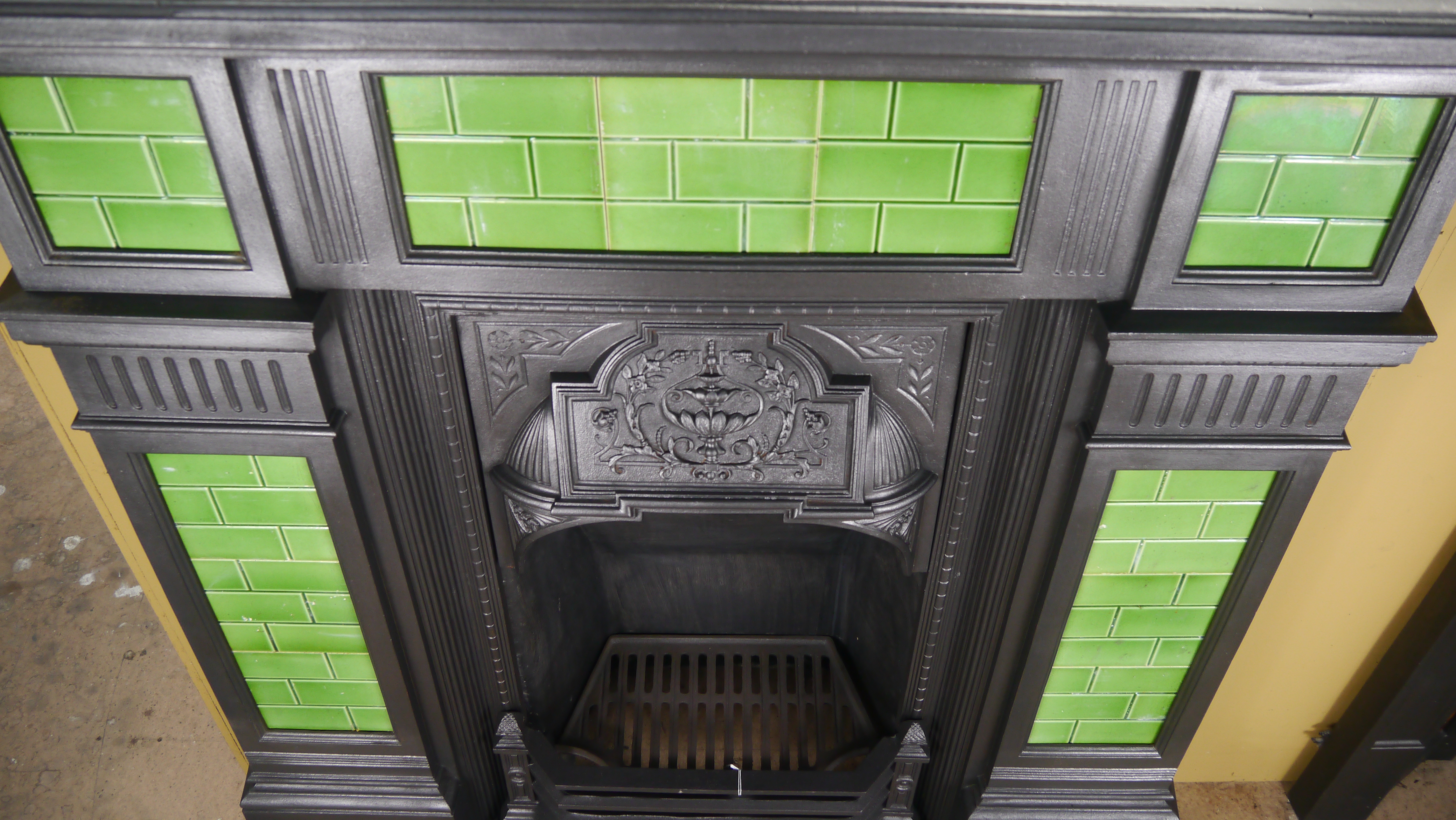 Antique Tiled Combination Fireplace - Image 5