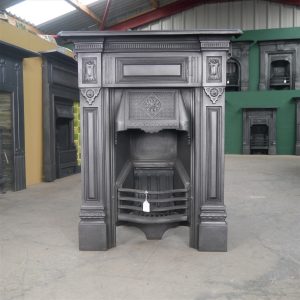 Antique Cast Iron Combination Fire