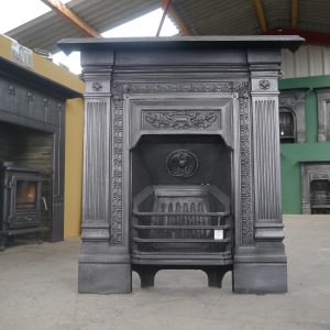 Old Cast Iron Combination Fireplace