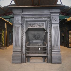 Reclaimed Cast Iron Combination Fire