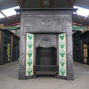 Stunning Reclaimed Cast Iron Tiled Combination
