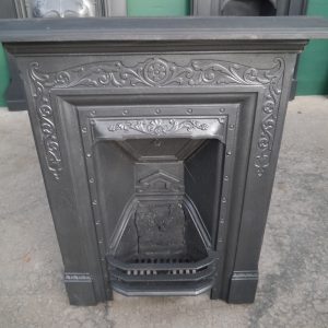Old Cast Iron Edwardian Cast Iron Combination Fire