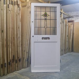 Reclaimed Stained Glass Front Door