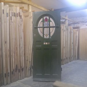 1930's External Stained Glass Door