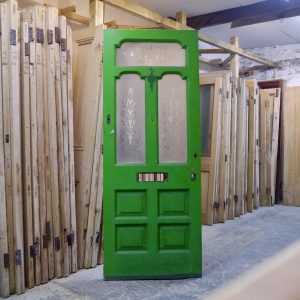 Victorian Etched Glazed External Door