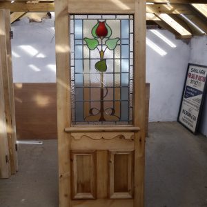 Stunning Victorian Stained Glass Door