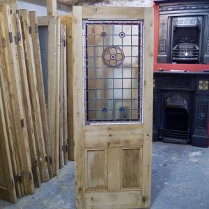 Reclaimed Stained Glass Internal Door