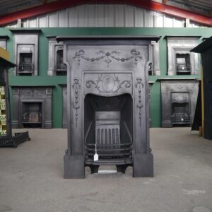 Small Edwardian Cast Iron Fireplace
