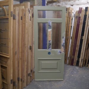 Reclaimed Pine Gazed Front Door