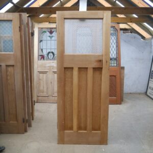 1930's Etched Glass Internal Door