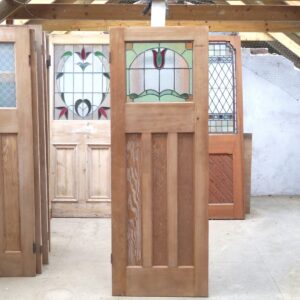 Old Stained Glass Internal 1930's Door