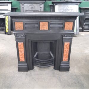 Edwardian Cast Iron Tiled Combination