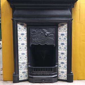 Slim Reclaimed Tiled Combination Fireplace