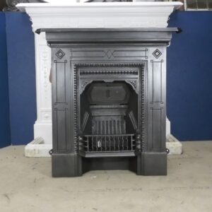 Combination Cast Iron Antique Fireplace