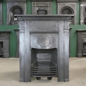 Old Antique Cast Iron Combination Fireplace