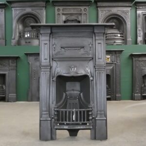 Antique Art Nouveau Combination Fireplace