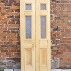 Victorian Double Etched Glazed Doors